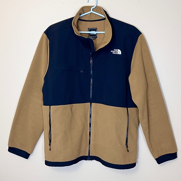 The North Face Retro Denali Fleece Full Zip Jacket - Men's Size XXL - Tan Black